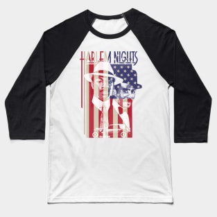 Harlem Nights Engraved USA Flag Baseball T-Shirt